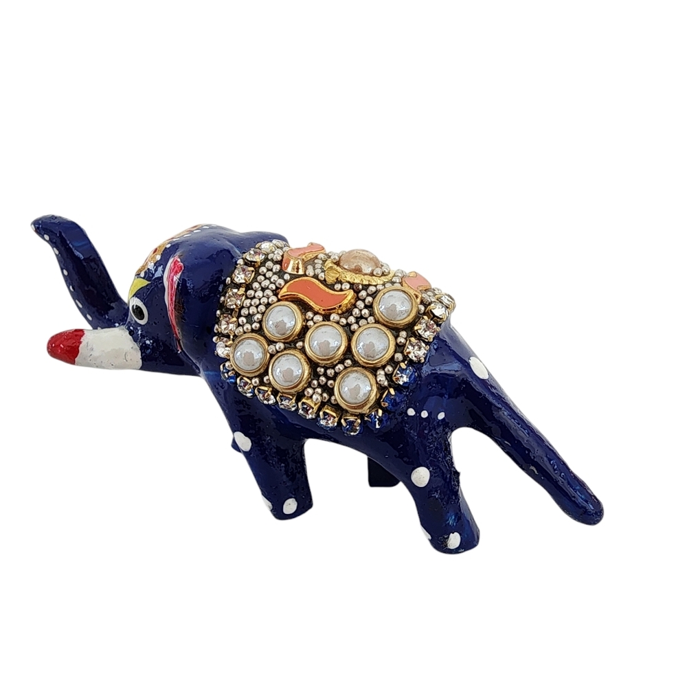 Standing Mini Elephant: strength, stability, grounding - hand painted figure - Picture 12 of 16